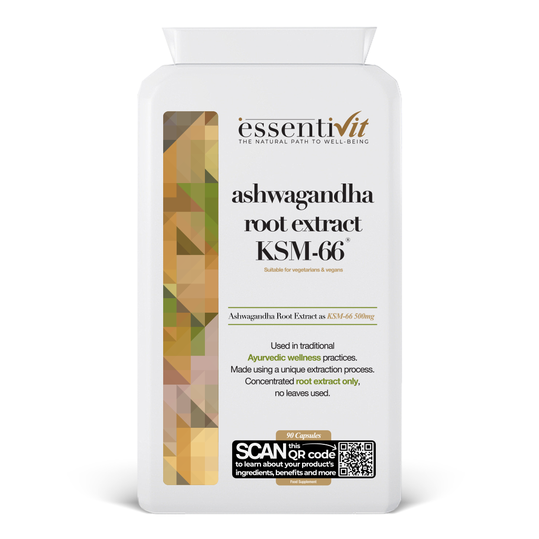 Ashwagandha root extract KSM-66 500 mg